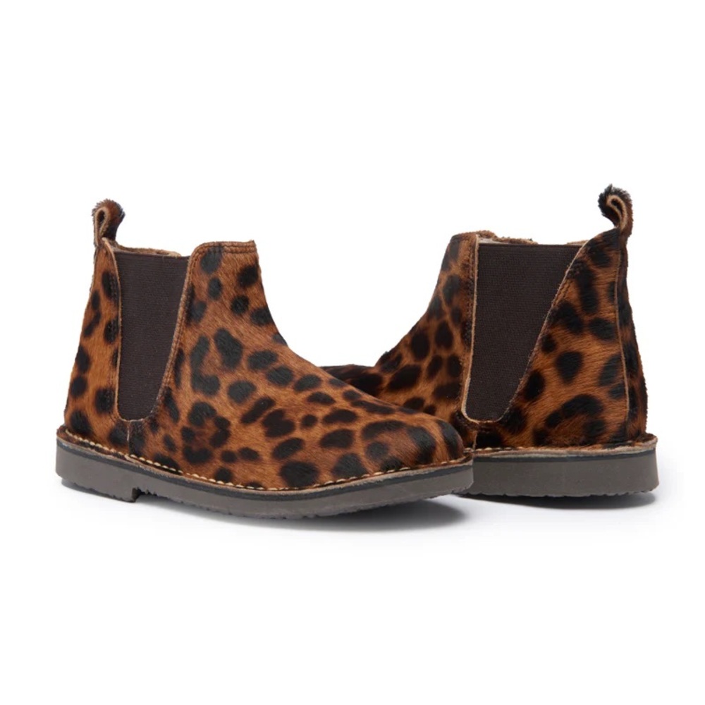 Animal Print Chelsea Boots